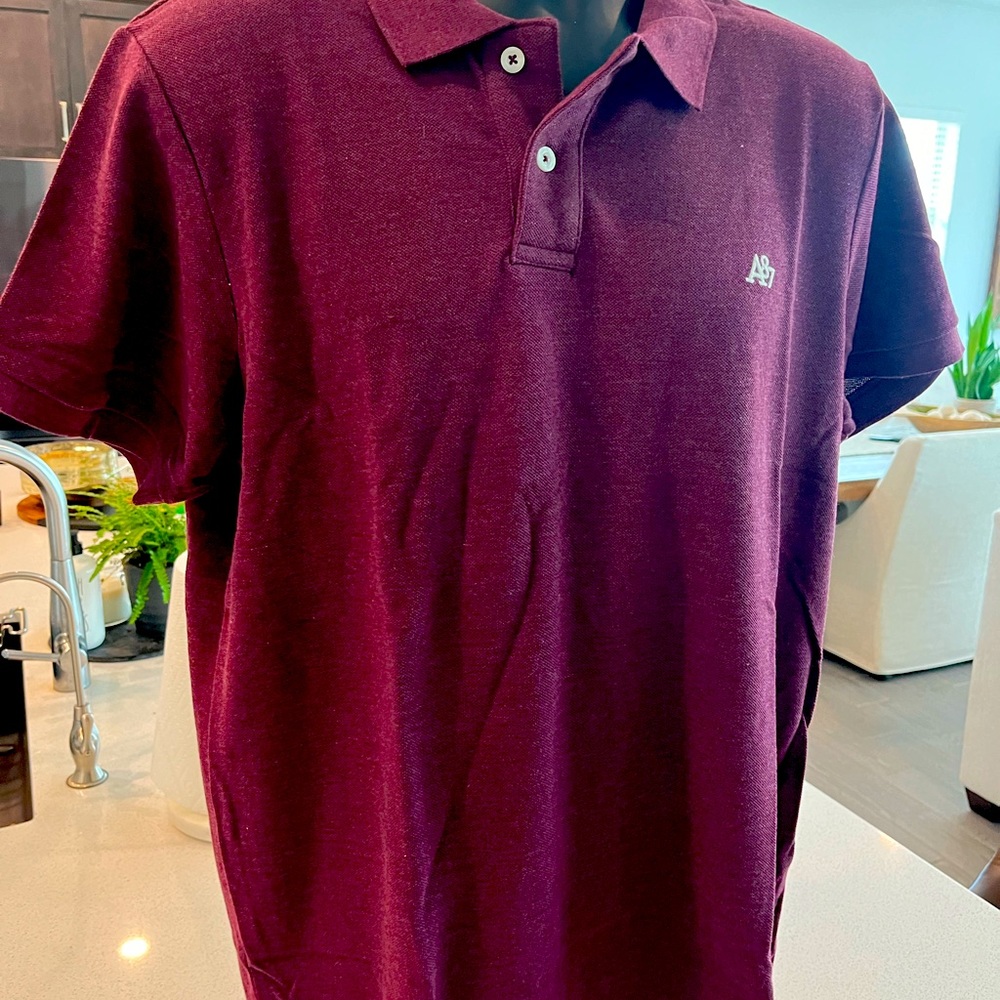 NWT Aeropostale Men’s Extra Large XL Maroon Cotton Polo Shirt